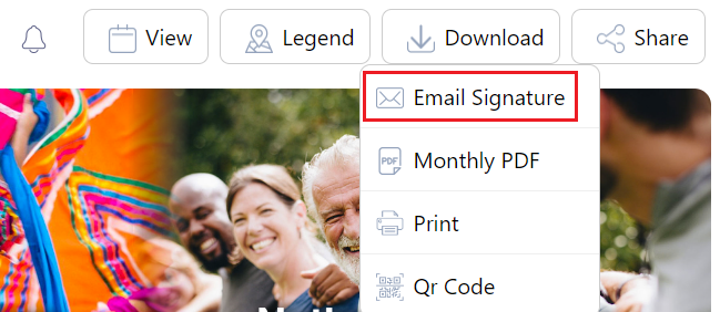 Diversity Calendar Email Signature