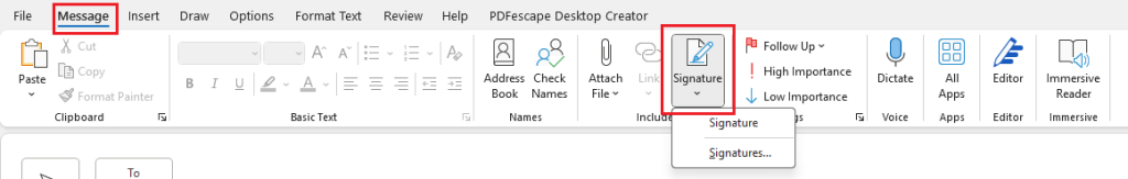 Outlook Signature