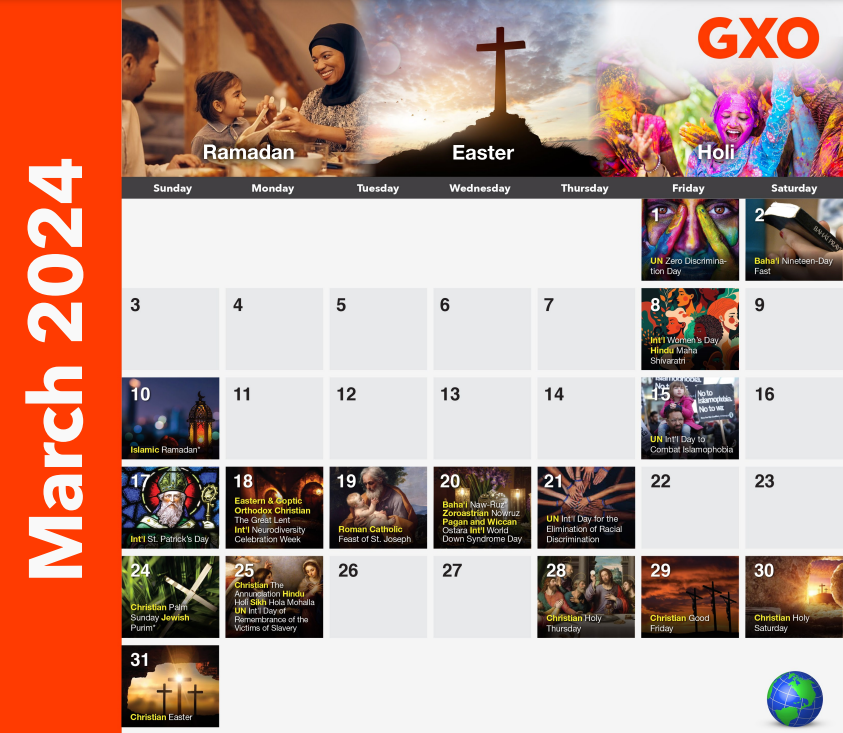 Diversity Calendar Custom PDFs