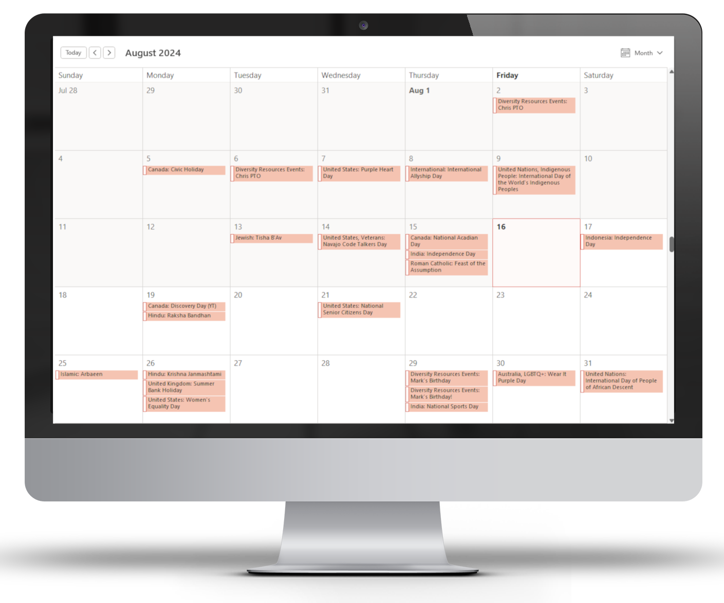 Outlook Diversity Calendar Outlook Diversity Calendar