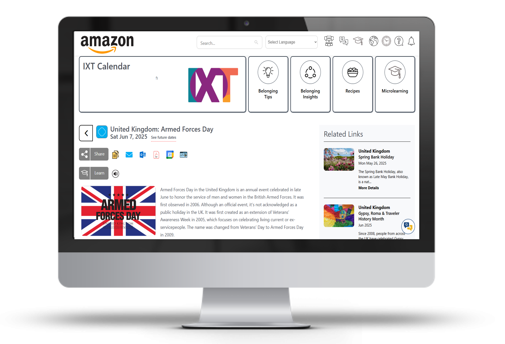 UK Diversity Calendar Event