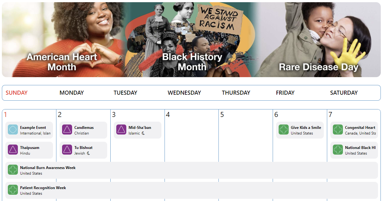 Healthcare Events Calendar Healthcare Events Calendar